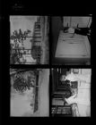 Photos of structures; Women in kitchen (4 Negatives), March - July 1956, undated [Sleeve 12, Folder e, Box 10]